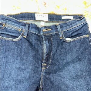Frame Denim High Rise Blue Jeans Classic Style